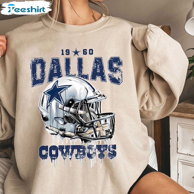 Dallas Cowboys Shirt Vintage Dallas Cowboys Football Sweatshirt Womens Dallas Shirt Graphic Tee Gift For Football Fan 0